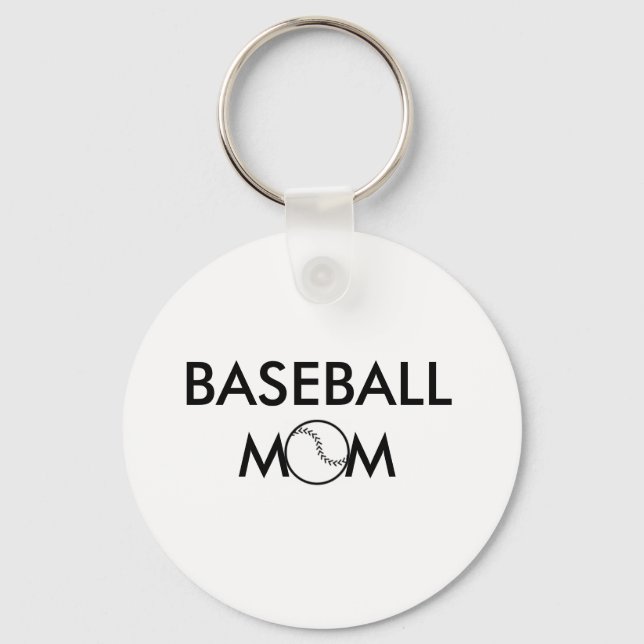 Baseball-Mama-Schlüsselanhänger Schlüsselanhänger (Vorderseite)