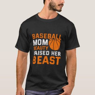 Baseball-Mama Schönheit hat ihr Tier großgezogen T-Shirt