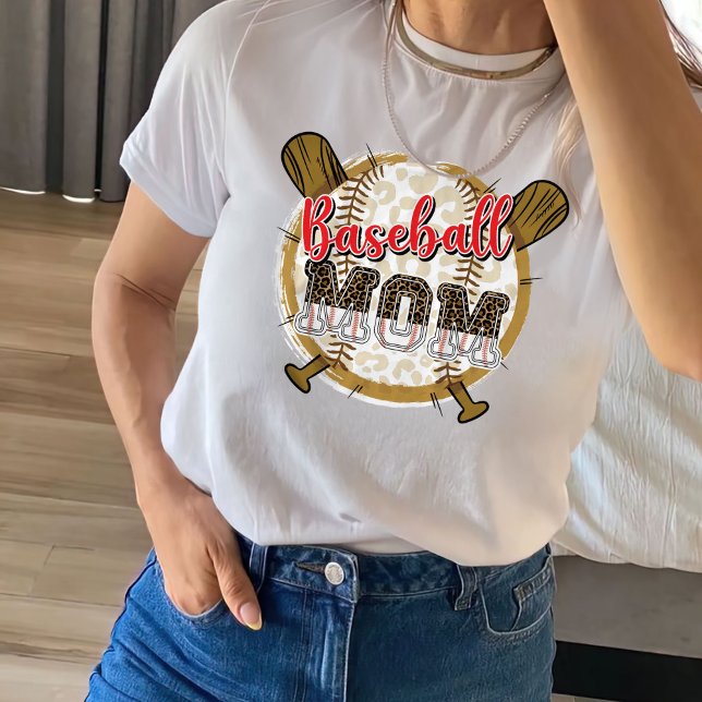 Baseball-Mama-Shirt, Baseball-T - Shirt (Von Creator hochgeladen)