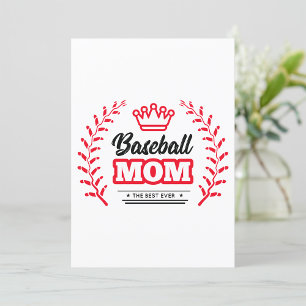Baseball Mama Shirt Die beste Krone je Einladung