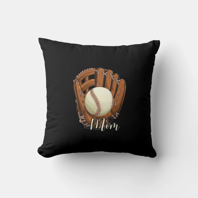 Baseball Mama Softball Mama Muttertag Kissen (Vorderseite)