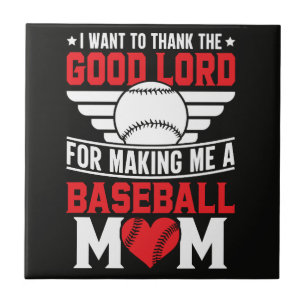 Baseball-Mama Sport-Elternteil Spiel-Tag Mutter Fliese