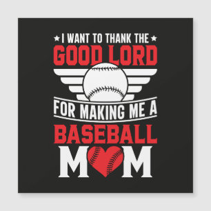 Baseball-Mama Sport-Elternteil Spiel-Tag Mutter Magnetkarte