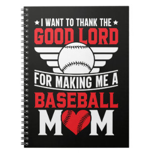 Baseball-Mama Sport-Elternteil Spiel-Tag Mutter Notizblock