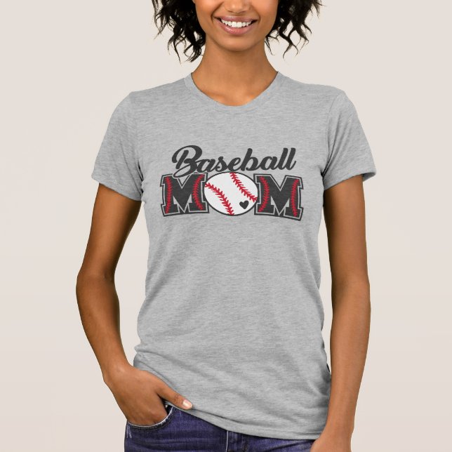 Baseball-Mama. Sport.  T-Shirt (Vorderseite)