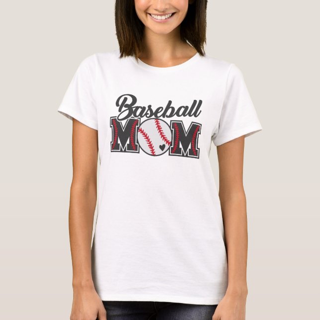 Baseball-Mama. Sport.  T-Shirt (Vorderseite)