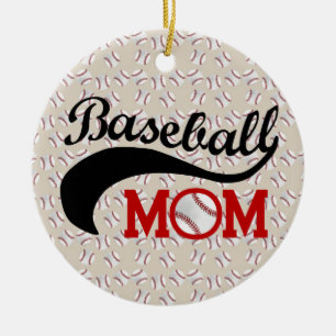 Baseball-Mama Sporty Keramik Ornament