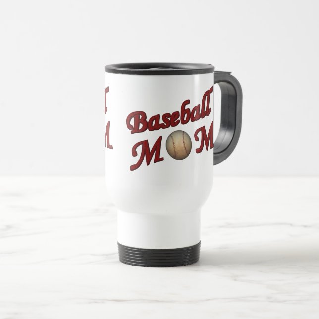 Baseball-Mama süß  Reisebecher (VorderseiteRechts)
