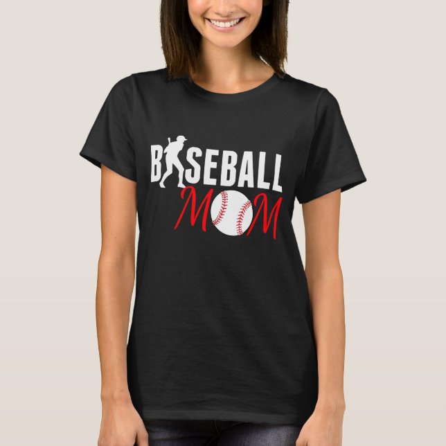 Baseball-Mama T-Shirt (Vorderseite)