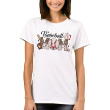 Baseball Mama T - Shirt - Ideal für Proud Sports M