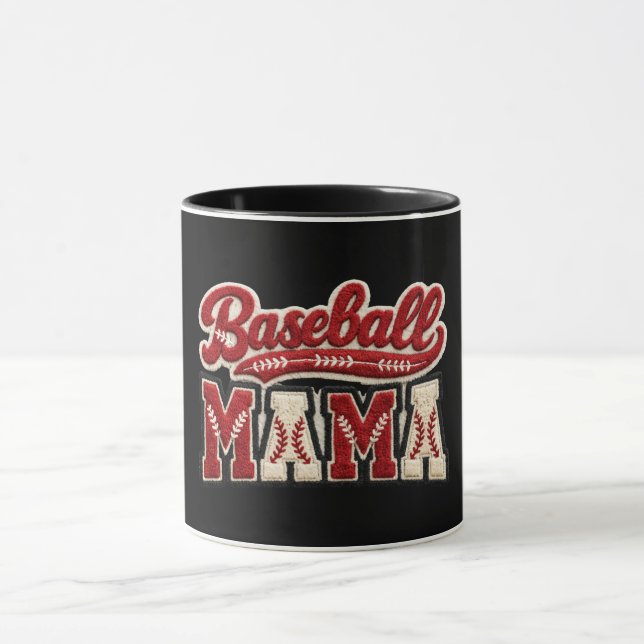Baseball Mama Tasse (Zentrum)