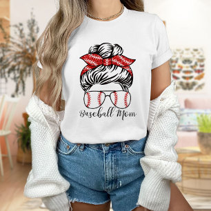 Baseball Mama Tee Shirt Women Baseball T Shirt