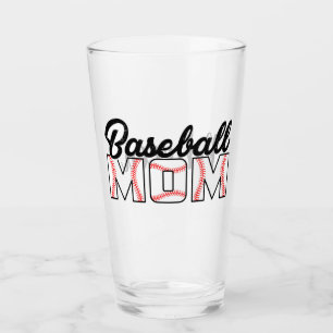 Baseball-Mama und Name Glas
