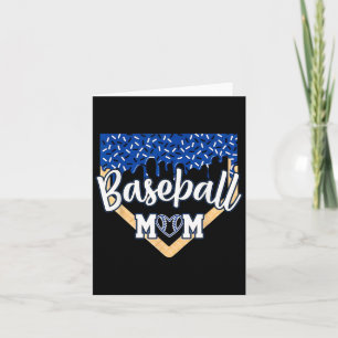 Baseball Mama Zuhause Tafel Eiscreme Tropfen mit S Karte