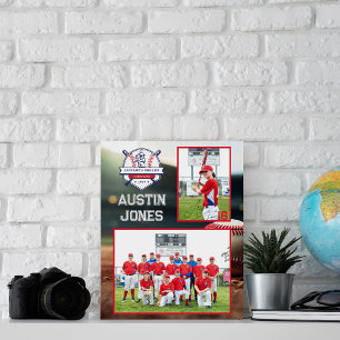 Baseball-Mannschaft   Foto-Erinnerungsgeschenk Fotoplatte
