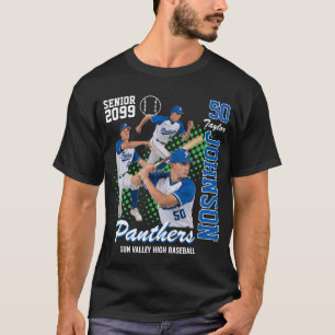 Baseball-Mannschaft Individuelles Foto Senior Nigh T-Shirt