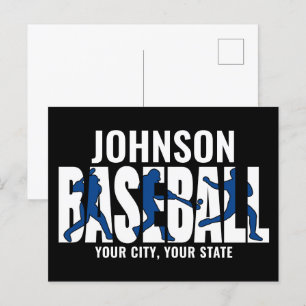 Baseball-Mannschaft NAME Champion Spiel Spieler Postkarte