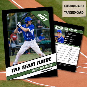 Baseball-Mannschaft Tauschkarte Sport Geschenk Grü Telefonnummerkarte