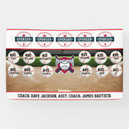 Baseball-Mannschafts-Sponsor Banner