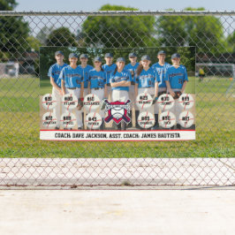 Baseball-Mannschaftsfoto Banner