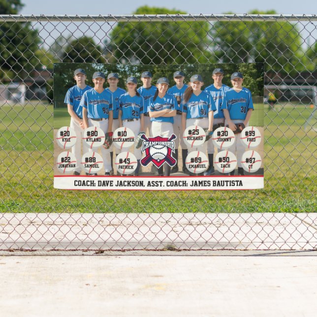 Baseball-Mannschaftsfoto Banner (Insitu)