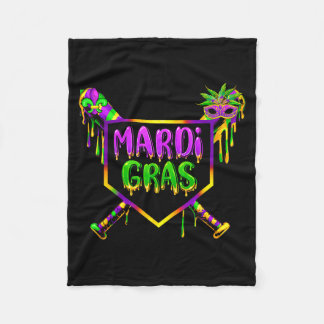 Baseball Mardi Gras Carnival Party Mask Ice Cream  Fleecedecke