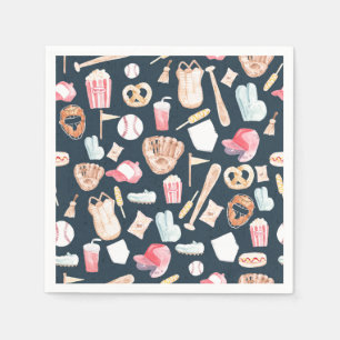 Baseball-Marine-Textur Serviette