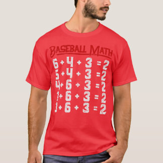 Baseball Math Double Play T-Shirt