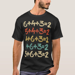 Baseball Math Sports Geschenk Funny Double Play Bi T-Shirt