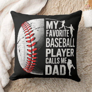 Baseball Mein Lieblingsspieler nennt mich Dad Kissen