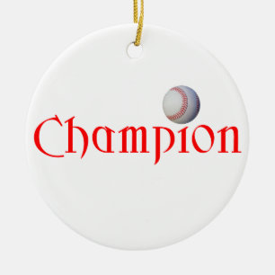 BASEBALL-MEISTER - WEIHNACHTSverzierung Keramikornament
