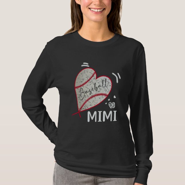 Baseball Mimi Family Matching Players Team Mimi T-Shirt (Vorderseite)