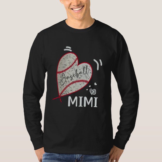 Baseball Mimi Family Matching Players Team Mimi T-Shirt (Vorderseite)