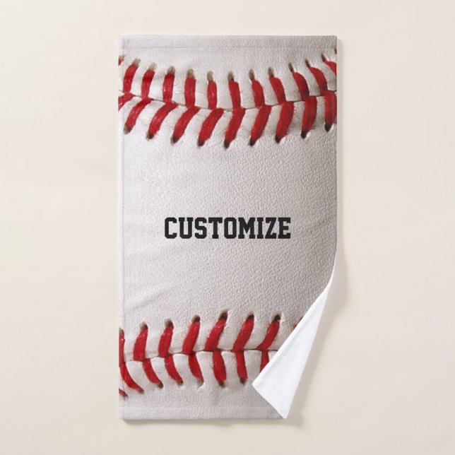 Baseball mit anpassbarem Text Handtuch (Handtuch)