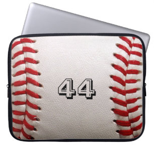 Baseball mit anpassbarer Nummer Laptopschutzhülle