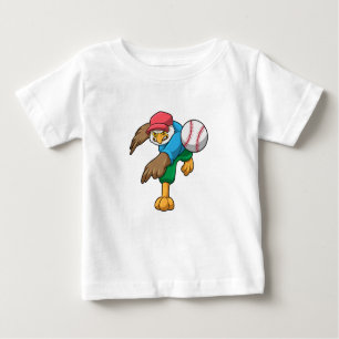 Baseball mit Baseballschläger Baby T-shirt