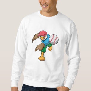 Baseball mit Baseballschläger Sweatshirt