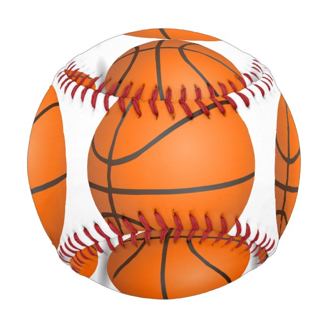 BASEBALL MIT BASKETBALL-DESIGN (Vorderseite)