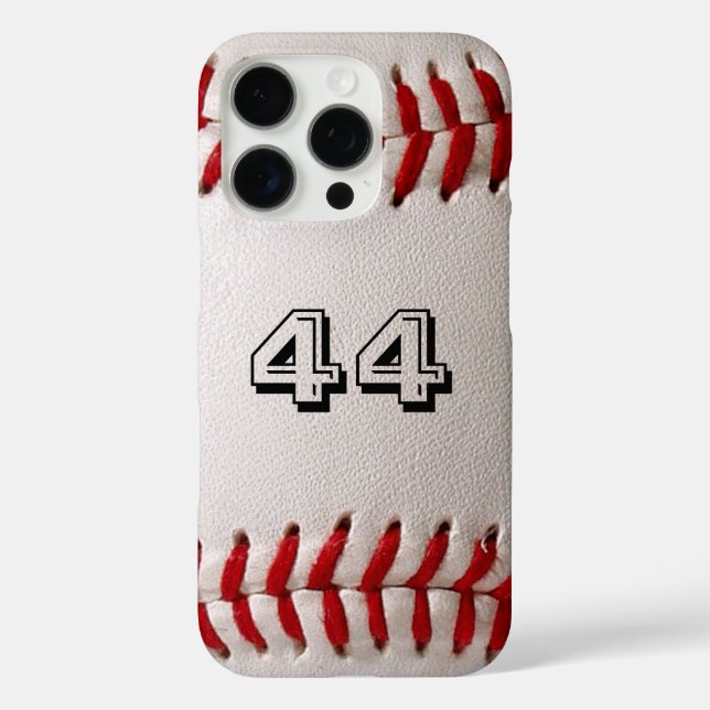 Baseball mit benutzerdefinierbarer Nummer Case-Mate iPhone Hülle (Rückseite)