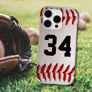 Baseball mit benutzerdefinierbarer Nummer iPhone 16 Pro Hülle