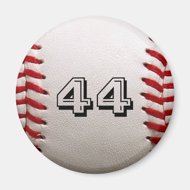 Baseball mit benutzerdefinierbarer Nummer Magnet (Vorne)