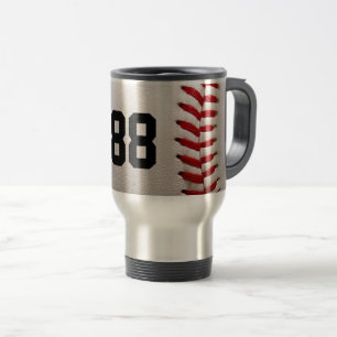 Baseball mit benutzerdefinierbarer Nummer Reisebecher