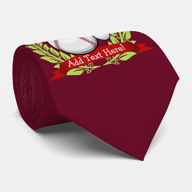 Baseball mit einer krawatte (Gerollt)