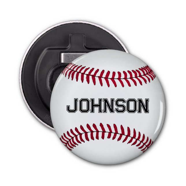 Baseball mit Individuelle Name Flaschenöffner (Vorderseite)