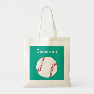 Baseball mit individuellem Namen - Smaragd Tragetasche