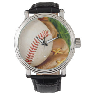Baseball mit Mitt Armbanduhr