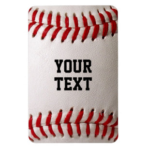Baseball mit Personalisiertem Namen Magnet