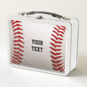 Baseball mit Personalisiertem Namen Metall Brotdose