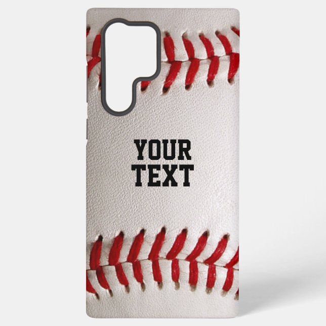 Baseball mit Personalisiertem Namen Samsung Galaxy Hülle (Rückseite)