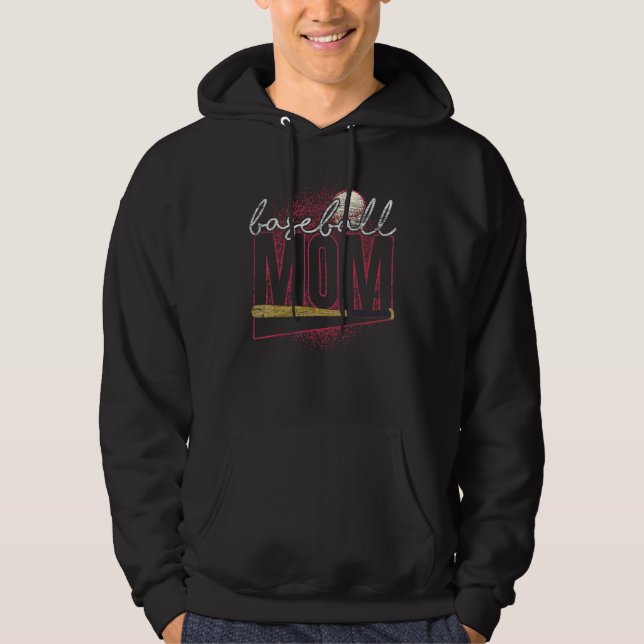 Baseball Mom Baseball  Sport Mothers Day Baseball Hoodie (Vorderseite)